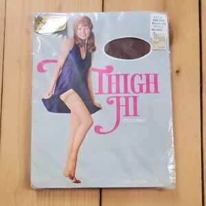 Thigh Hi Stockings - Brown